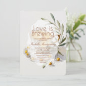 Invitation L'amour se prépare Shower de thé pastel pour maria (Debout devant)