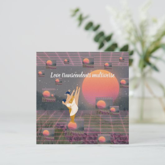 Invitation L'amour transcende le multivers (Debout devant)