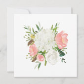 Invitation L'amour végétal rose blanc est en fleurs (Dos)