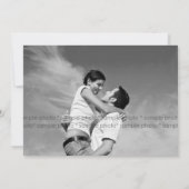 Invitation L'amoureux d'amour de ruban couple l'invitation de (Dos)