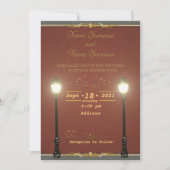 Invitation Lampadaire (Devant)