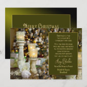 Invitation Lampe de Noël - Insérez Votre Nom (Devant / Derrière)