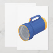 Invitation Lampe de poche (Devant / Derrière)