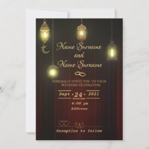 Invitation Lampe-rideau de théâtre