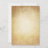 Invitation Lampe Vintage 50ème Anniversaire de Mariage Rustiq (Dos)