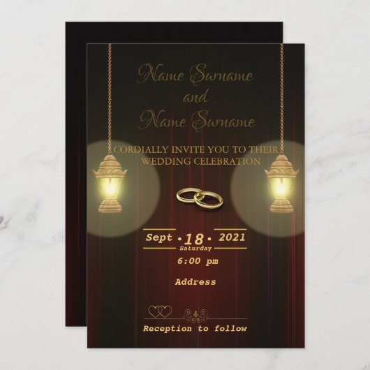 Invitation Lampes (Devant / Derrière)