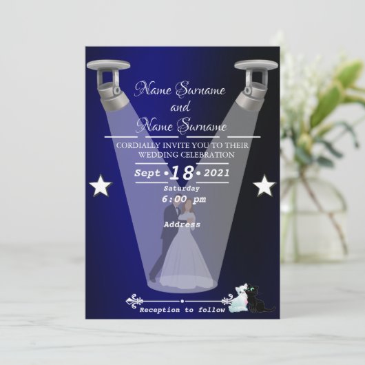 Invitation Lampes (Debout devant)