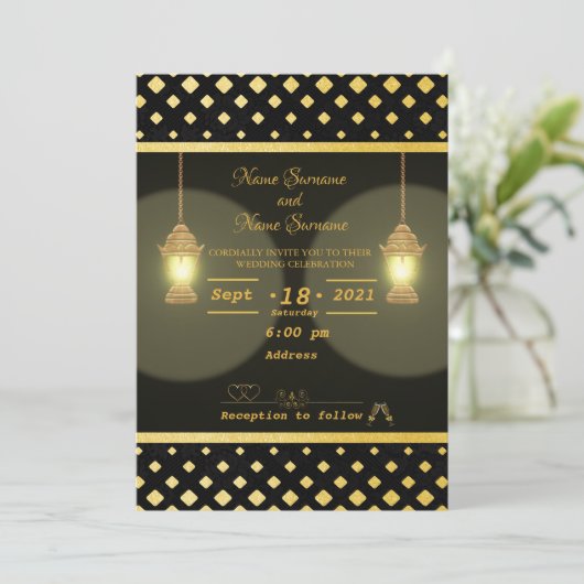 Invitation Lampes (Debout devant)