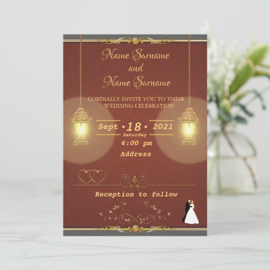 Invitation Lampes (Debout devant)