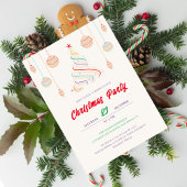 Invitation Lampes disco modernes Noël Arbre de Noël Invi