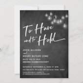 Invitation Lampes Edison de tableau de bord à avoir et tenir (Devant)