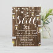 Invitation Lampions à Chandelles Guirlande Rustique Anniversa (Debout devant)