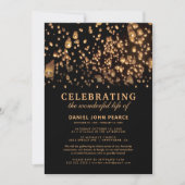 Invitation Lampions Chinois de Ciel pour Mémorial de Funérail (Devant)