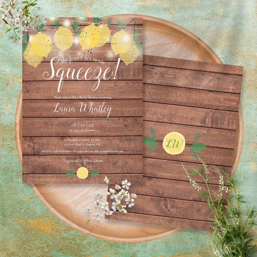 Invitation Lampions Rustiques Mariage Main Squeeze Enterremen