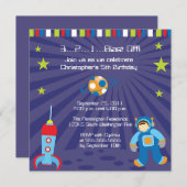 Invitation L'amusement soufflent l'invitation de fête (Devant / Derrière)