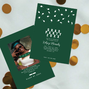 Invitation Lancement de Casquette de Remise des Diplômes Fête