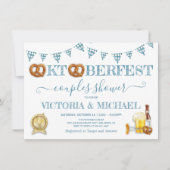 Invitation Lancement de couples de prétzels d'Oktoberfest (Devant)