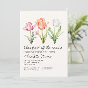 Invitation Lancement de la Mariée Fleurie Tulipes