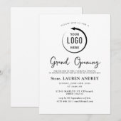 Invitation Lancement de la soirée de la boutique moderne (Devant / Derrière)