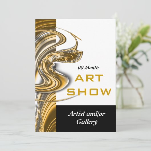 Invitation Lancement de l'inauguration de bijoux d'exposition (Debout devant)