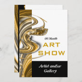 Invitation Lancement de l'inauguration de bijoux d'exposition (Devant / Derrière)