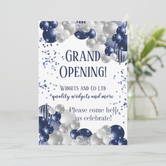 Invitation Lancement de l'ouverture d'entreprise (Debout devant)