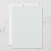 Invitation Lancement de mariage élégant Hydrangea blanc sauge (Dos)