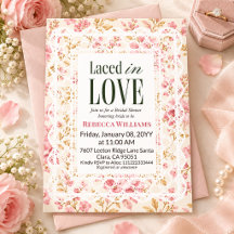 Lancement de mariage floral aquarelle rose dentell