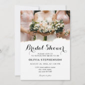 Invitation Lancement de Mariée Moderne Élégante pour Demoisel (Devant)