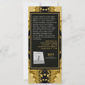 Invitation Lancement du livre de dentelle vintage (Dos)