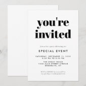 Invitation Lancement Simple d'entreprise pour l'événement spé (Devant / Derrière)