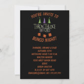 Invitation Lancer de dés Sorcières de Bunco Thème d'Octobre (Dos)