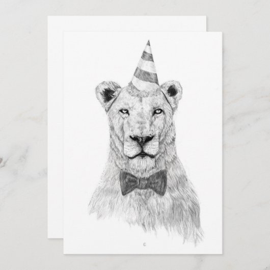 Invitation Lancer la fête (Devant / Derrière)