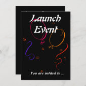 Invitation Lancer la fête des événements (Devant / Derrière)