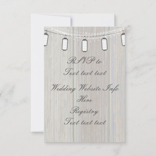 Invitation lancette Invites (Dos)