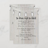 Invitation lancette Invites (Devant / Derrière)