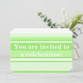 Invitation Landes vertes de chaux monogrammes (Debout devant)