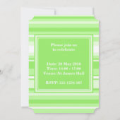 Invitation Landes vertes de chaux monogrammes (Dos)