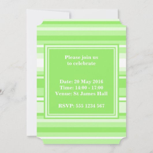 Invitation Landes vertes de chaux monogrammes (Dos)