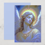 Invitation L'Ange céleste (Devant / Derrière)