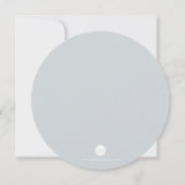 Invitation L'ange floral d'aquarelle de pêche s'envole le (Dos)