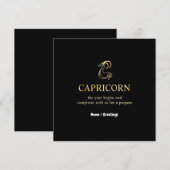 Invitation L'année du Capricorne commence et se termine avec  (Devant / Derrière)