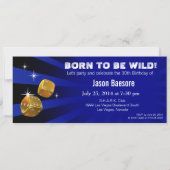 Invitation L'anniversaire 30 ans de Las Vegas Starburst bleu  (Dos)