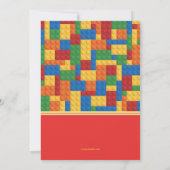 Invitation L'anniversaire bloque l'invitation de photo (Dos)