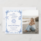 Invitation L'anniversaire de la mer à vingt ans (Devant)
