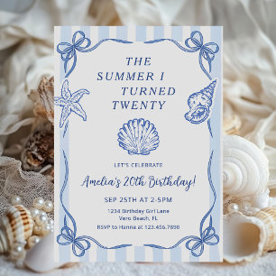 Invitation L'anniversaire de la mer à vingt ans