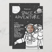 Invitation L'Anniversaire de l'aventure spatiale (Devant / Derrière)