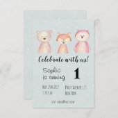 Invitation L'Anniversaire de l'enfant (Devant / Derrière)