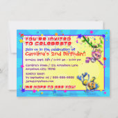 Invitation L'anniversaire de partie d'arachide invitent "le (Dos)