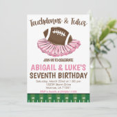 Invitation L'anniversaire de Touchdown et Tutu (Debout devant)